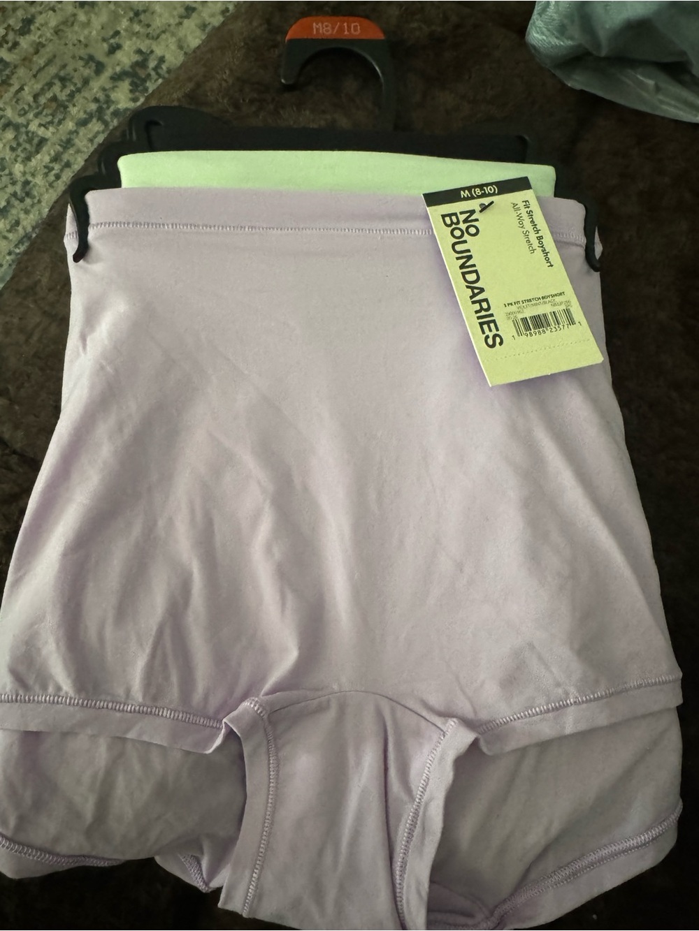 No Boundaries Lavender green black' High-Waist Bike Shorts